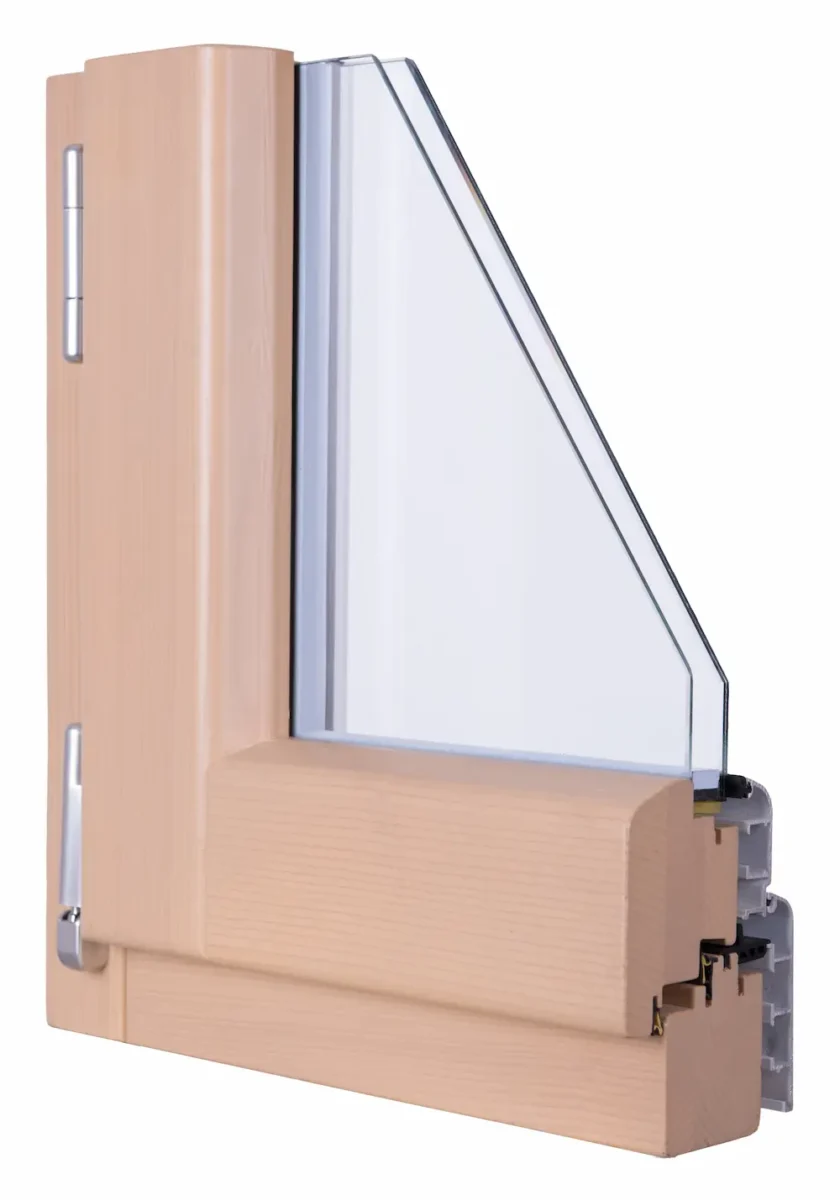 Finestra in legno-alluminio Soft, vista interna